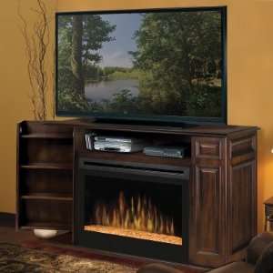   Atwood Walnut Entertainment Center Electric Fireplace