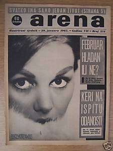 CLAUDIA CARDINALE YUGOSLAVIAN MAGAZINE 1965+ALAIN DELON  