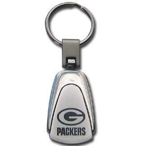 Green Bay Packers NFL Teardrop Etched Keychain: Sports 