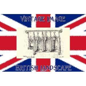   Greetings Card British Landscape Sedilia Audley Staffs