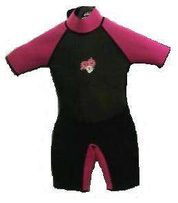 Girls Youth Shorty 3mm Wetsuits, 9 12yrs  