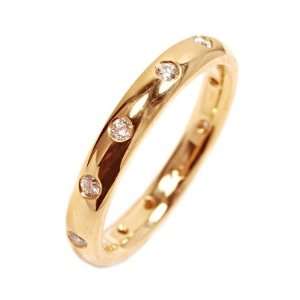   Band 18k Pink Gold 3.65m Ring Size 6 Ctw 0.20 Osnat Gad Jewelry