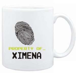  Mug White  Property of _ Ximena   Fingerprint  Female 