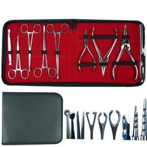  Free Shipping!!!Tattoo Stainless Steel Piercing Tool Kit 