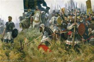 Russian Print Russian Battle Kulikovo 1380 War Russia