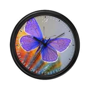  Wall Clock Xerces Purple Butterfly 