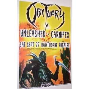  Obituary Poster   08 Concert Flyer   Xecutioners Return 