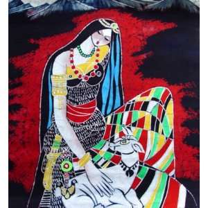  Chinese Batik Tapestry Wall Hanging Girl: Everything Else