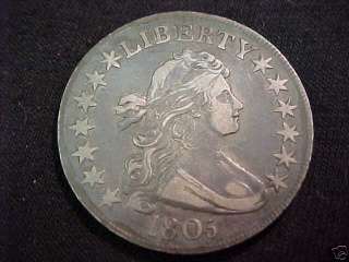 1805 XF Draped Bust Half Dollar Sharp Detail  