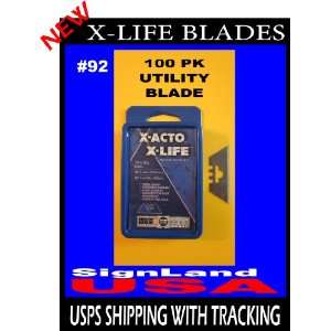  (100) X ACTO X LIFE #92 UTILITY BLADES X692 Everything 