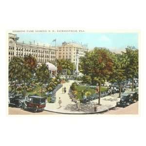  Hemming Park, Jacksonville, Florida Premium Poster Print 