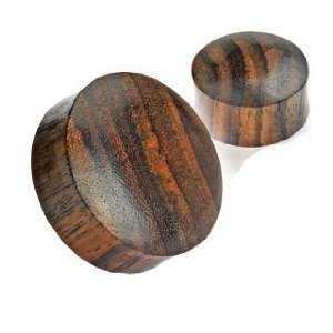 Solid Organic Sono Wood Saddle Plugs 1.77 Inch (45mm) E140   Sold As a 