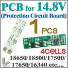 PCB for 14.8V 17500 18650 Li ion Lipo Battery Pack