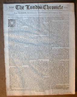 Original 1777 Revolutionary War newspaper w RED BRITISH TAX STAMP 