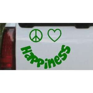 Peace Love Happiness Smiley Christian Car Window Wall Laptop Decal 