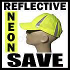 New Reflective Cap Safety Hat Yellow Neon Running Biker Hunter Outdoor 