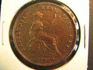 1831 Great Britain penny a nice coin circulated Cleaned  