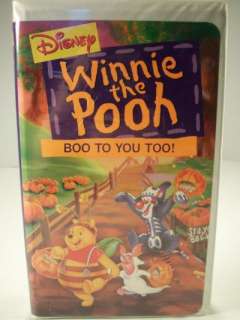 Disney Winnie The Pooh Boo To You Too! VHS Tape 786936034301  