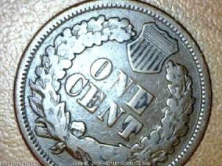 1869 over 9 INDIAN HEAD PENNY  