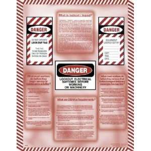  Lockout / Tagout Informational Poster (18 x 24 inch): Home 