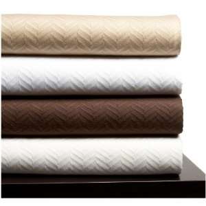   Zero Twist Egyptian Cotton Full/Queen Blanket, White: Home & Kitchen