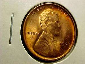 1909 P VDB Lincoln Head Penny Cent BU UNC ++++ BIN  