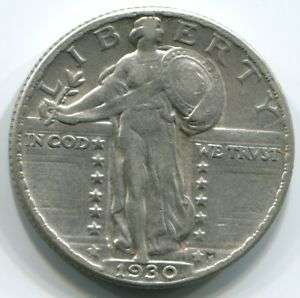 1930 Standing Liberty Quarter   About Unc.  