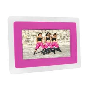  KitVision 7 inch Digital Photo Frame   Punk Pink: Camera 