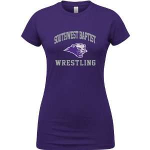   Bearcats Purple Womens Wrestling Arch T Shirt: Sports & Outdoors