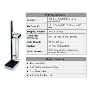   with Height Rod, 400lbs., Model#8430, Made in the USA 