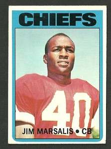 1972 Topps   Jim Marsalis RC #312 HIGH # Chiefs  