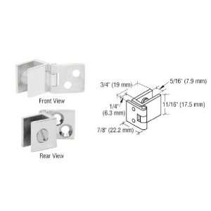  CRL Chrome Finish Small Wall Mount Hinges   Package: Home 