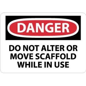 D497PB   Danger, Do Not Alter or Move Scaffold While In Use, 10 X 14 