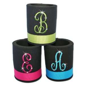  Monogrammed Koozies with Rhinestone Accents Everything 