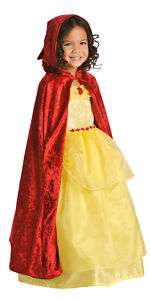NEW Princess Hooded Cloak Red Girl Medieval Cape L/XL  