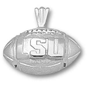  Louisiana State University LSU Football Pendant (Silver 