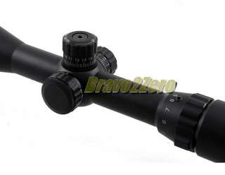   9x40 Red Green Mil Dot AO Rifle Scope with Removable Sunshade  
