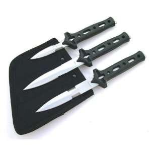  3pc Throwing Knife Set & Wrist Sheath 