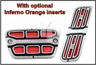 2010 2011 Camaro Inferno Orange Automatic Pedal Covers  