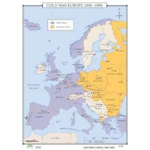  Universal Map 30452 World History Wall Maps   Cold War 
