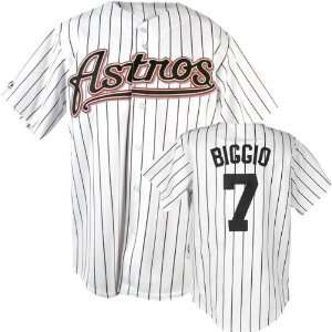  Craig Biggio White Majestic MLB Home Black Replica Houston 