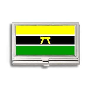  Ashanti Asante Ghana Flag Business Card Holder Metal Case 