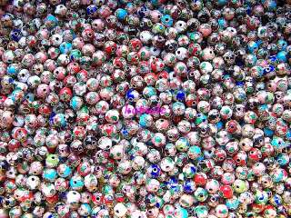 wholesale lots 1000pcs 8mm round cloisonne Spacer Beads  