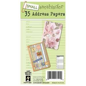   Press   sarabinders Small Address Book Papers Arts, Crafts & Sewing
