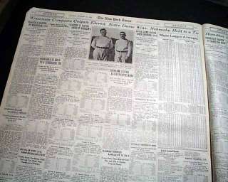   KINNICK STADIUM Iowa Hawkeyes College Football 1ST GAME 1929 Newspaper