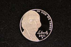 2011S Proof Jefferson Nickel   From Mint Proof Sets   Deep Cameo 