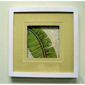  Palm Banana Leaf Wall Art Shadow Box: Home & Kitchen