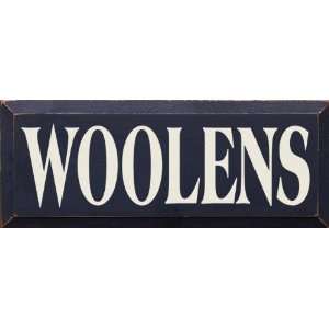  Woolens Wooden Sign: Home & Kitchen