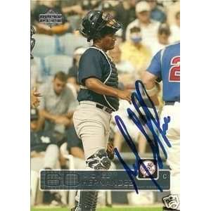  Michel Hernandez Signed New York Yankees 2003 UD Card 