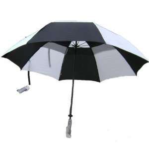  Umbrella A99 Golf Double Canopy Gust Proof Black & White 2 